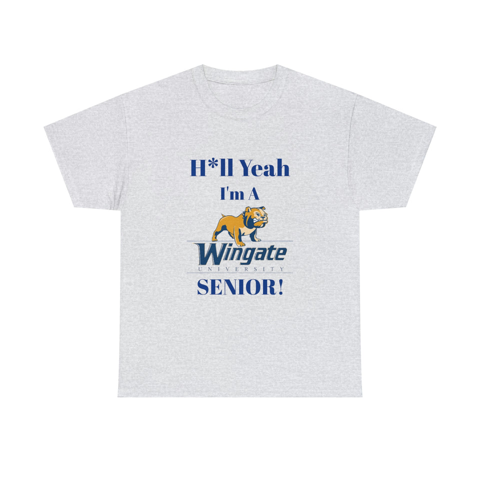 H*ll Yeah Wingate University Senior Unisex Heavy Cotton Tee
