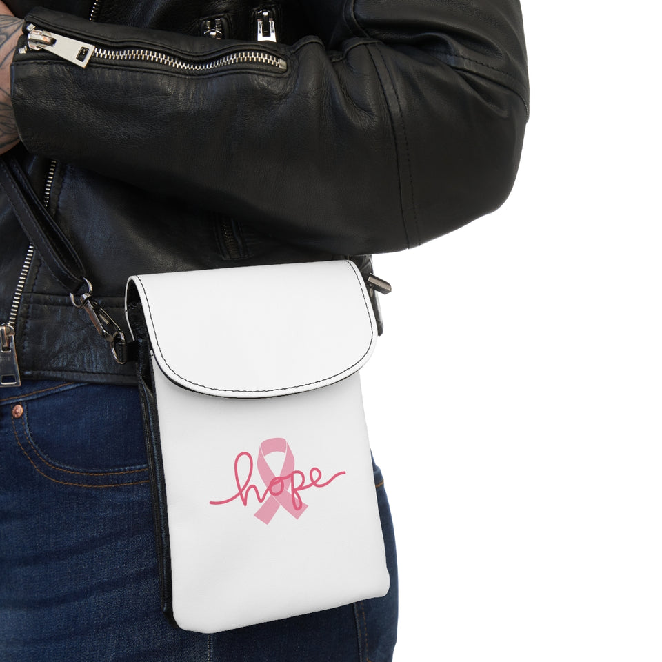 Breast Cancer Awareness Hope Small Cell Phone Wallet