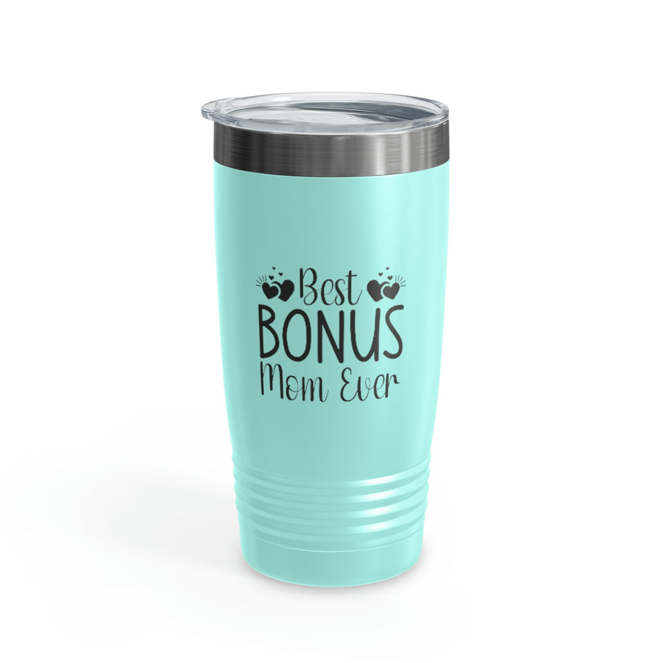 Best Bonus Mom Ever Ringneck Tumbler, 20oz