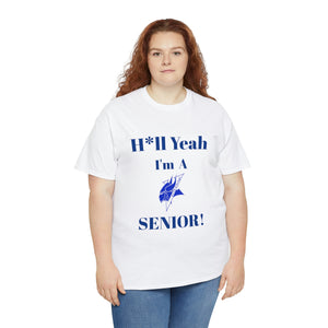 H*ll Yeah! Elizabeth City State Vikings Senior Unisex Heavy Cotton Tee