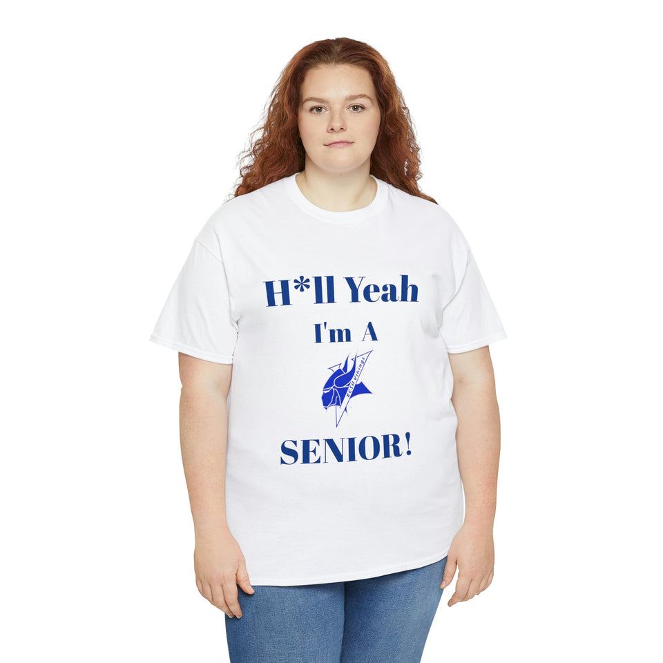 H*ll Yeah! Elizabeth City State Vikings Senior Unisex Heavy Cotton Tee