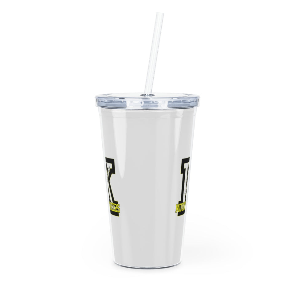 Kings Mountain High School Plastic Tumbler with Straw