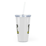 Kings Mountain High School Plastic Tumbler with Straw