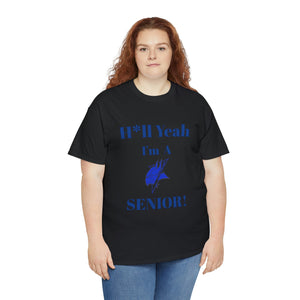 H*ll Yeah! Elizabeth City State Vikings Senior Unisex Heavy Cotton Tee