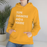 DOPE SNEAKERS AND A HOODIE Unisex Heavy Blend™ Hooded Sweatshirt