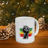 Black Fist Ceramic Mug 11oz