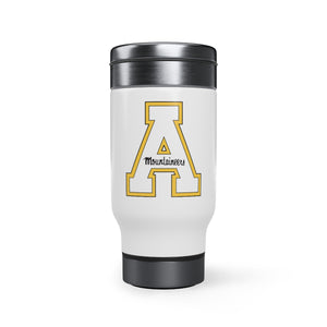 Appalachian State Stainless Steel Travel Mug with Handle, 14oz