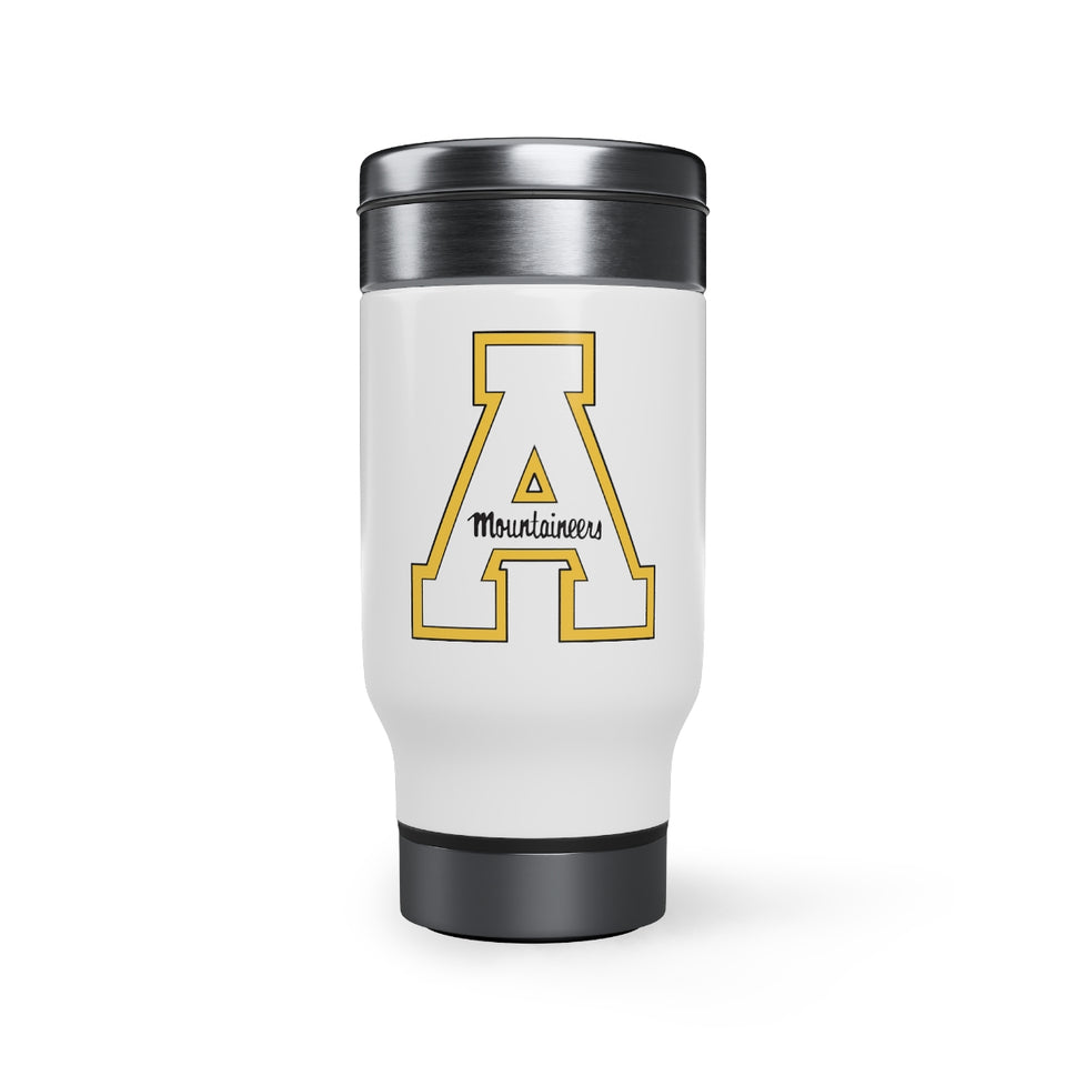 Appalachian State Stainless Steel Travel Mug with Handle, 14oz