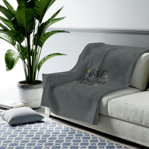 Best Grandma Ever Velveteen Plush Blanket