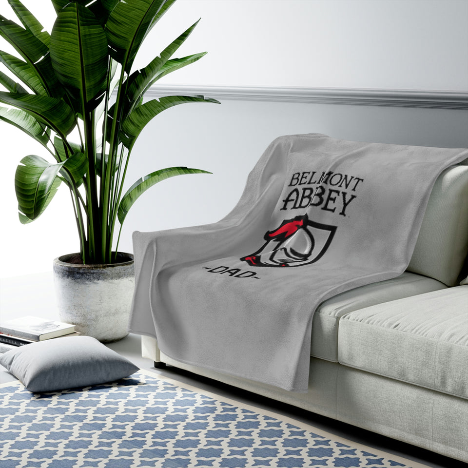 Belmont Abbey Dad Velveteen Plush Blanket