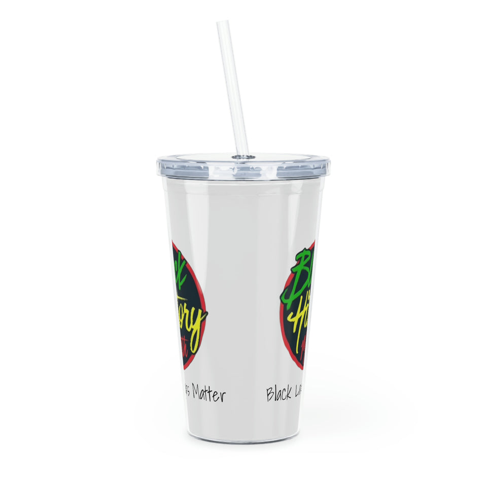 Black Lawyers Matter Plastic Tumbler with Straw