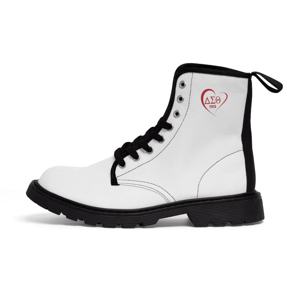 Delta Sigma Theta Canvas Boots