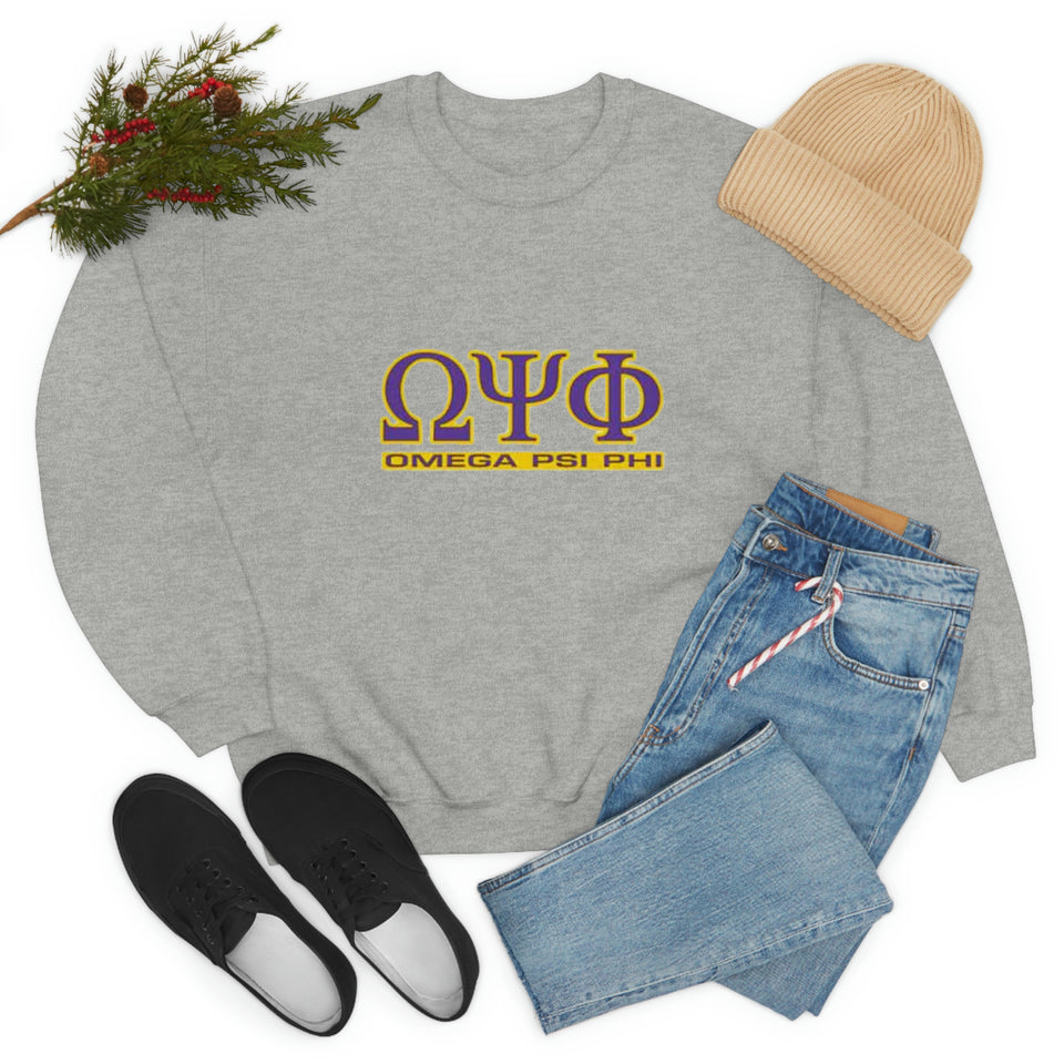 Omega Psi Phi Unisex Heavy Blend™ Crewneck Sweatshirt