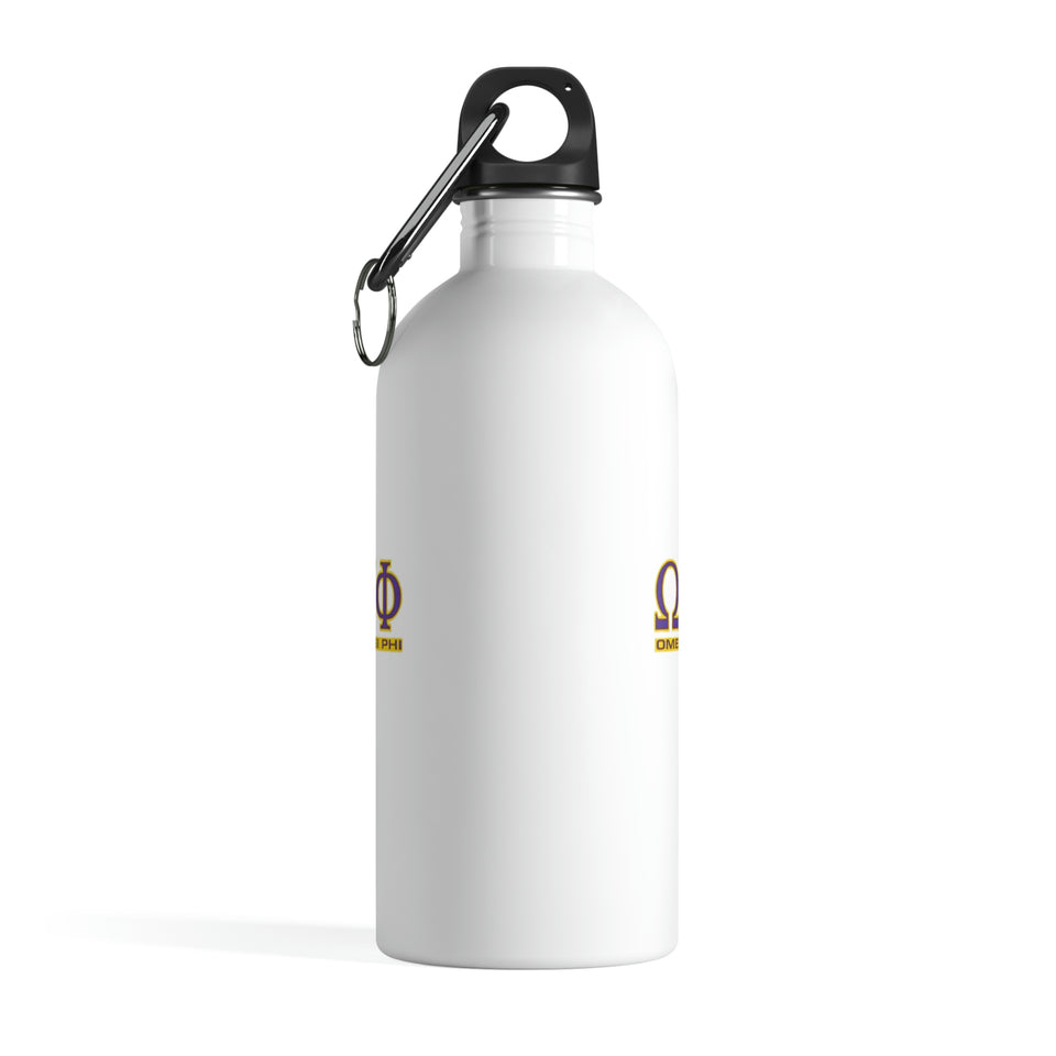 Omega Psi Phi Stainless Steel Water Bottle