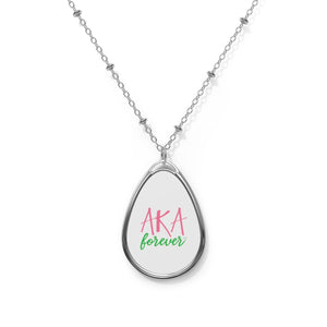 AKA Forever Oval Necklace