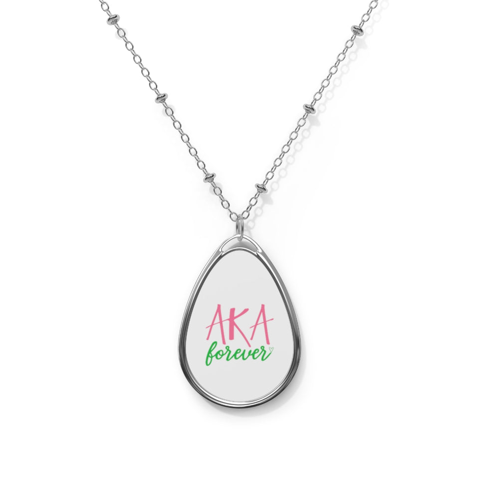 AKA Forever Oval Necklace