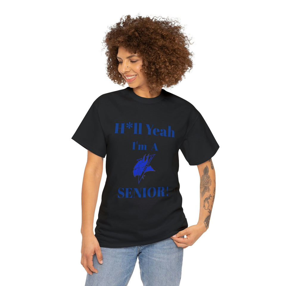 H*ll Yeah! Elizabeth City State Vikings Senior Unisex Heavy Cotton Tee