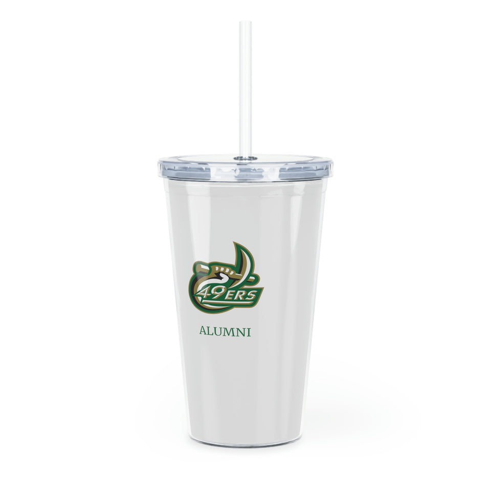 UNCC ALUMNI Plastic Tumbler with Straw