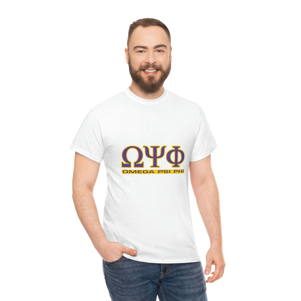 Omega Psi Phi Unisex Heavy Cotton Tee