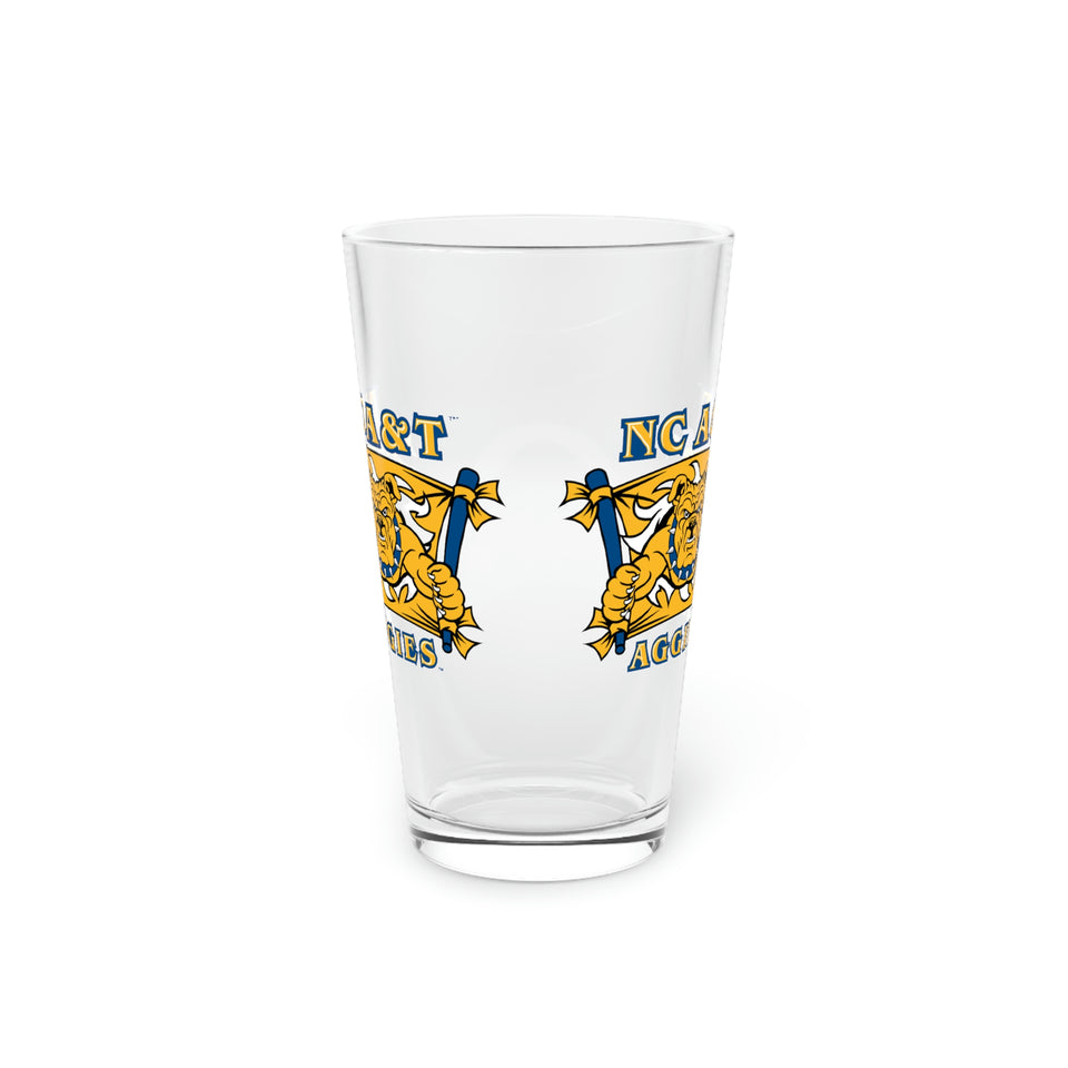 NC A&T Pint Glass, 16oz