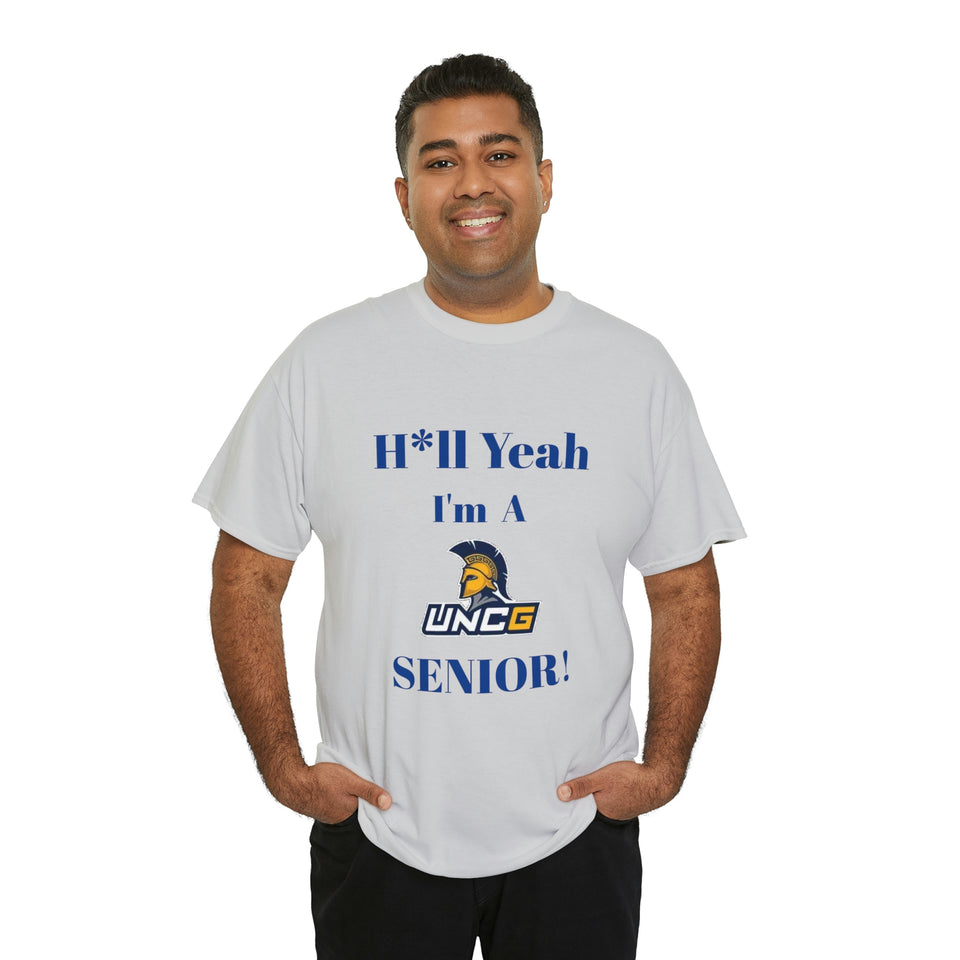 H*ll Yeah! UNCG Senior Unisex Heavy Cotton Tee