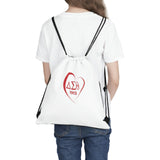 DST Heart Outdoor Drawstring Bag