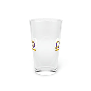 Omega Psi Phi Pint Glass, 16oz