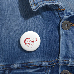 DST Heart Custom Pin Buttons