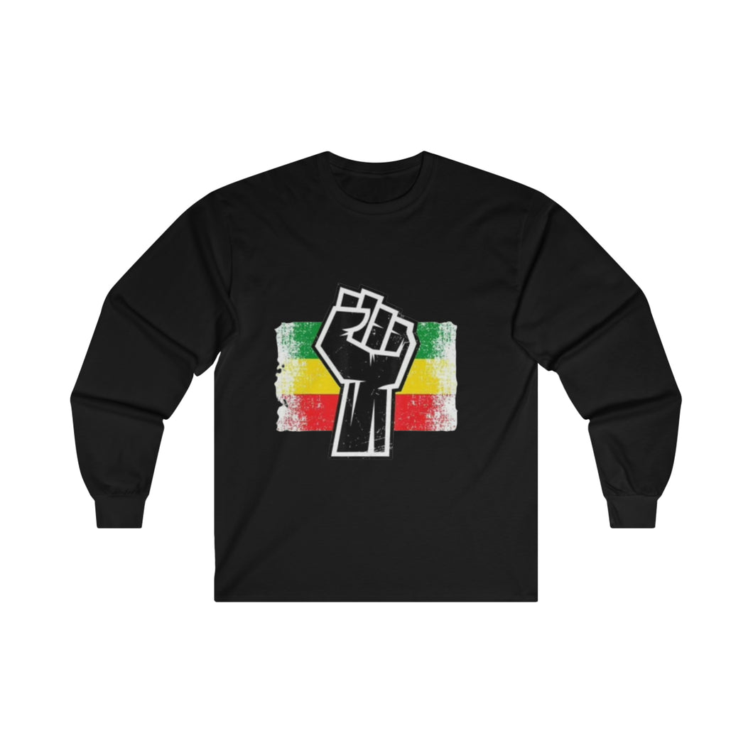 Black Fist Ultra Cotton Long Sleeve Tee