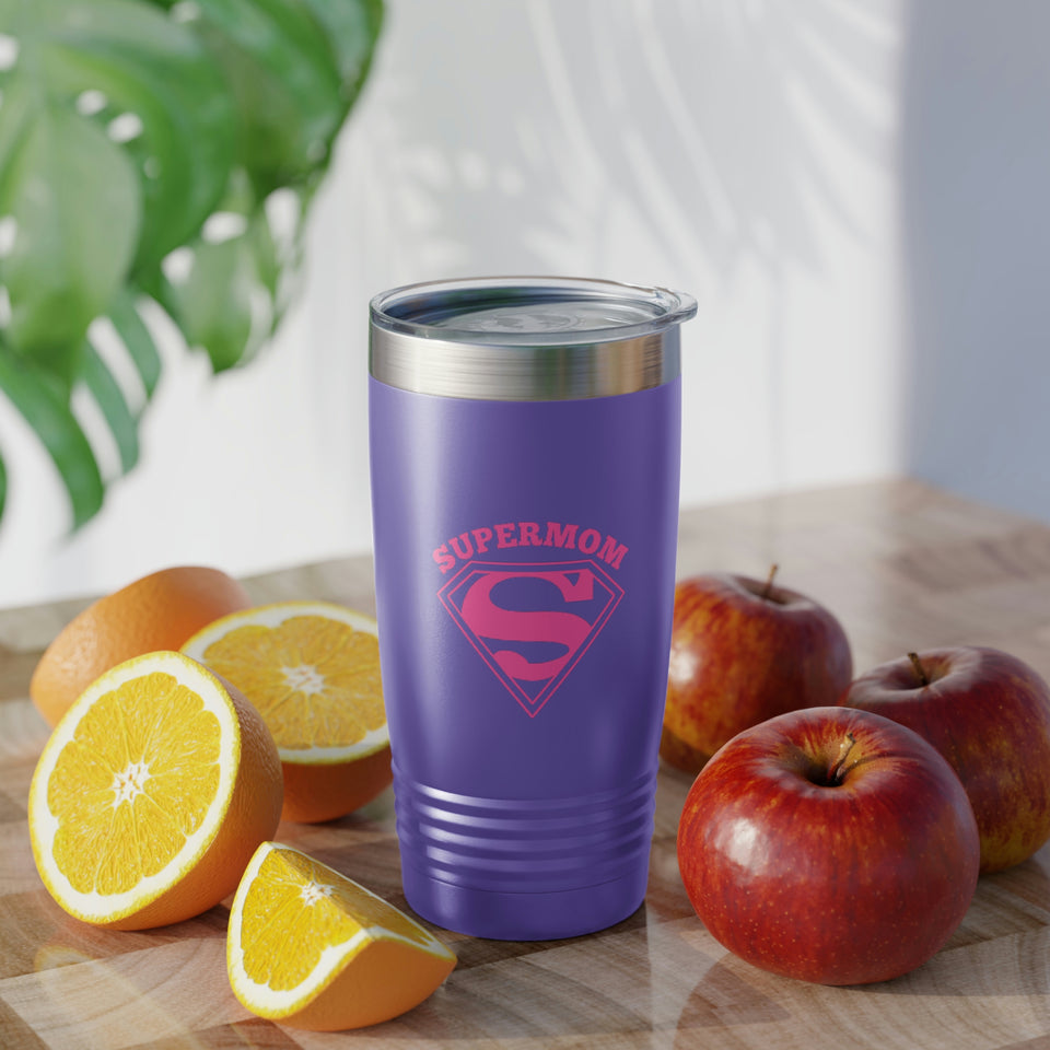 Super Mom Ringneck Tumbler, 20oz