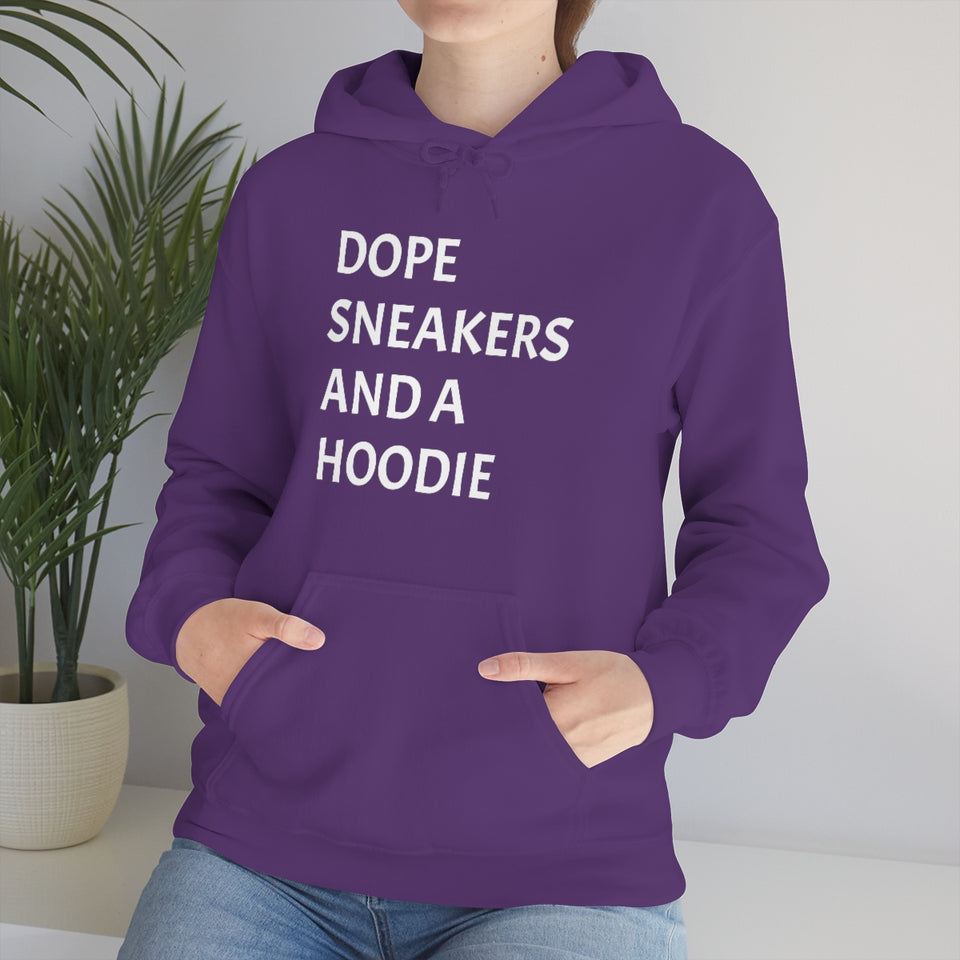 DOPE SNEAKERS AND A HOODIE Unisex Heavy Blend™ Hooded Sweatshirt