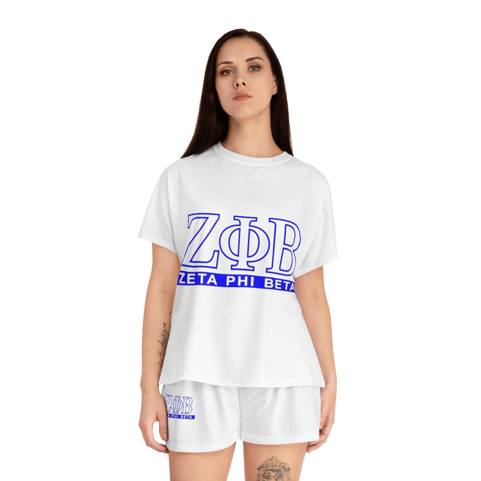 Zeta Phi Beta Women's Short Pajama Set
