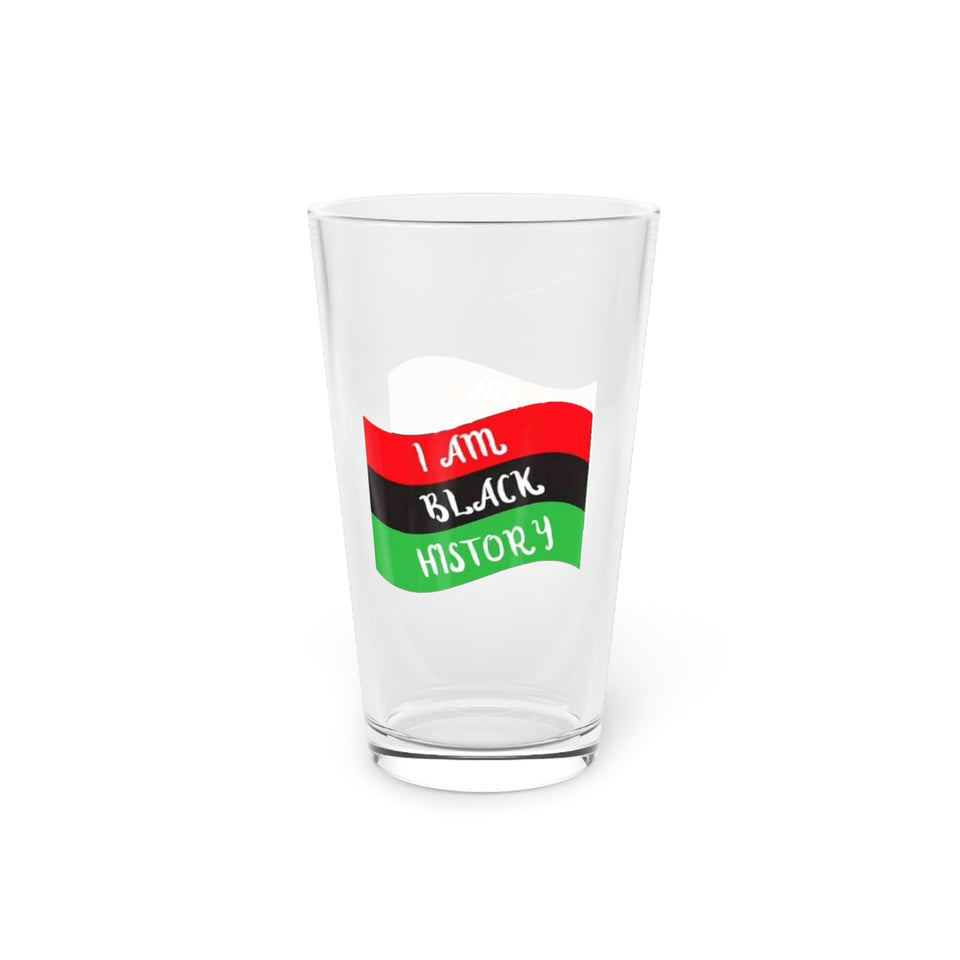 I Am Black History Pint Glass, 16oz