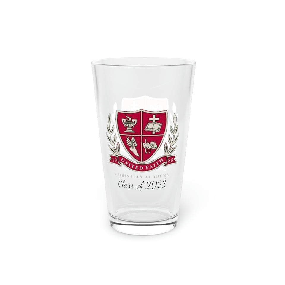 United Faith Christian Class of 2023 Pint Glass, 16oz