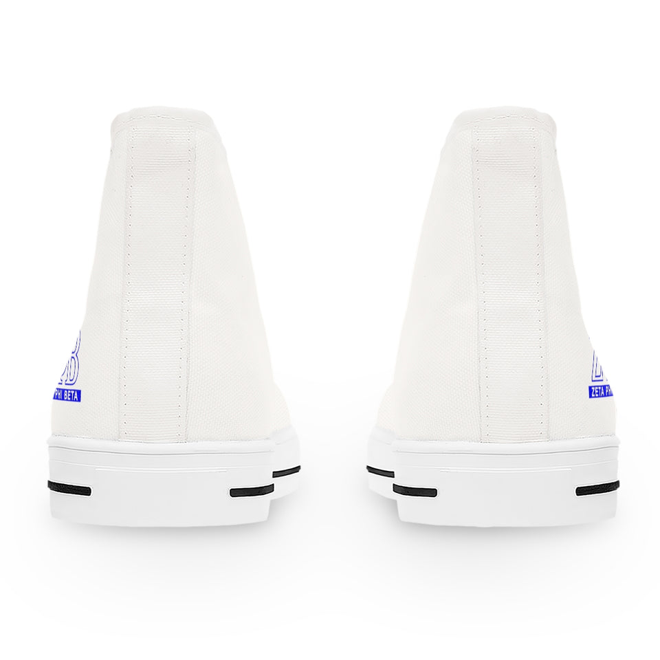 Zeta Phi Beta Women's High Top Sneakers