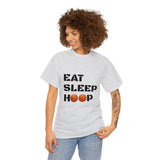 Eat Sleep Hoop Unisex Heavy Cotton Tee