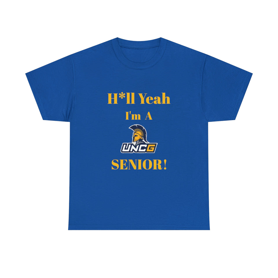 H*ll Yeah! UNCG Senior Unisex Heavy Cotton Tee