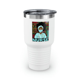 Black Nurse Ringneck Tumbler, 30oz