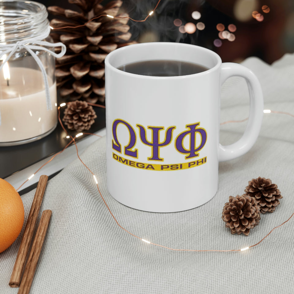 Omega Psi Phi Ceramic Mug 11oz