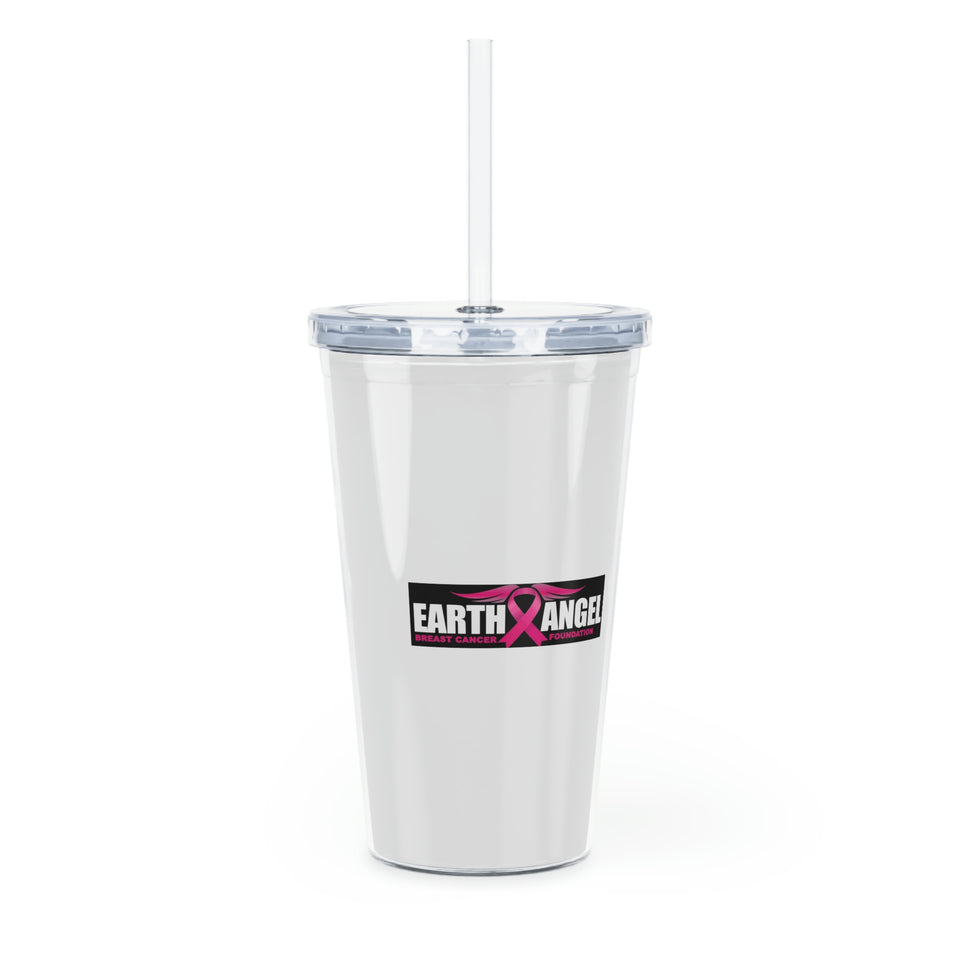 Earth Angel Plastic Tumbler with Straw