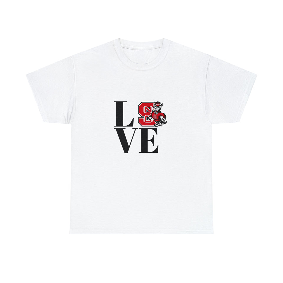 LOVE NCSU Unisex Heavy Cotton Tee