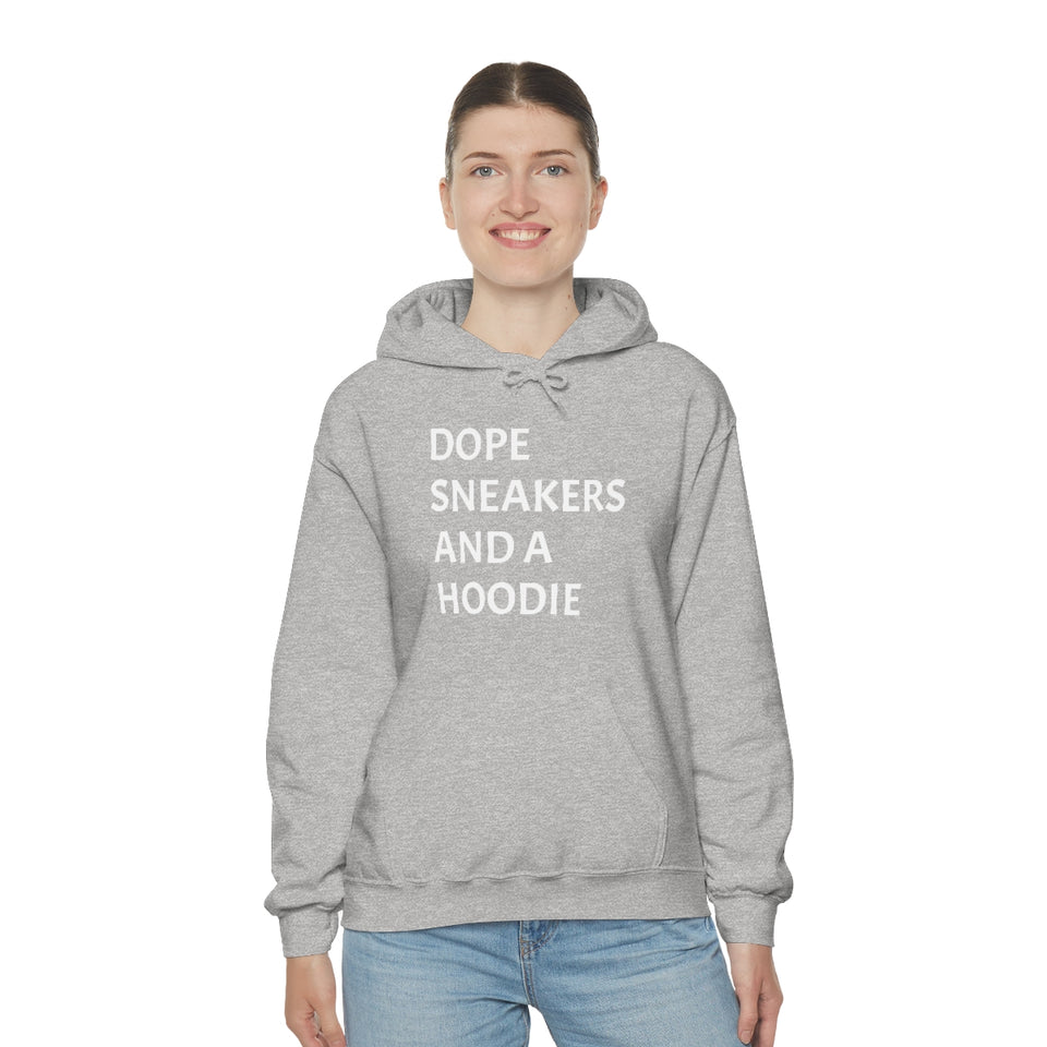 DOPE SNEAKERS AND A HOODIE Unisex Heavy Blend™ Hooded Sweatshirt