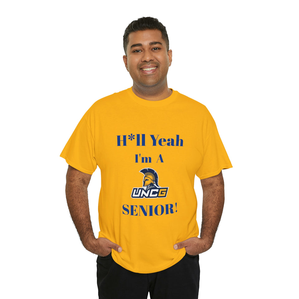 H*ll Yeah! UNCG Senior Unisex Heavy Cotton Tee