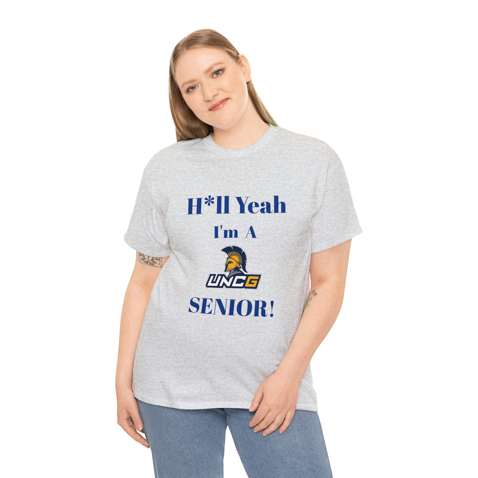 H*ll Yeah! UNCG Senior Unisex Heavy Cotton Tee