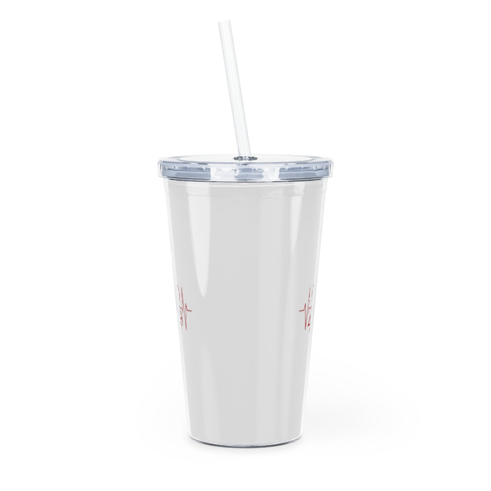 Delta Heartbeat Plastic Tumbler with Straw