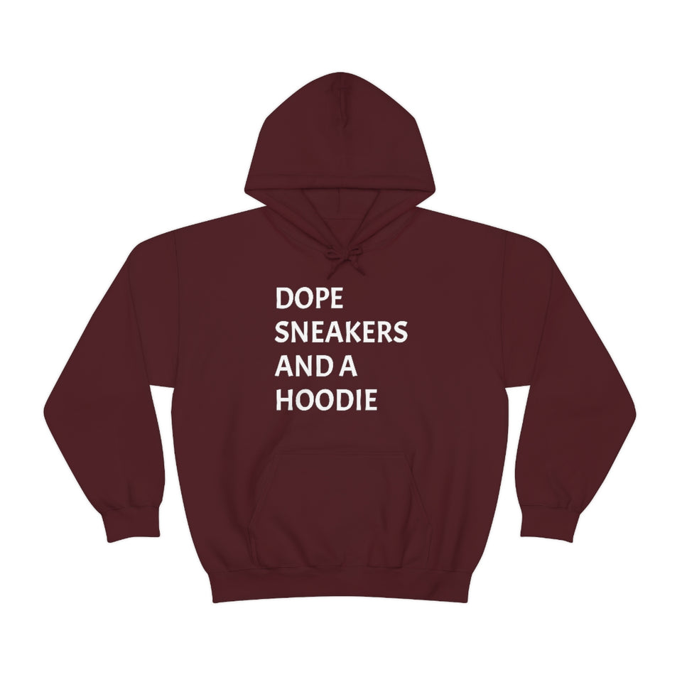 DOPE SNEAKERS AND A HOODIE Unisex Heavy Blend™ Hooded Sweatshirt