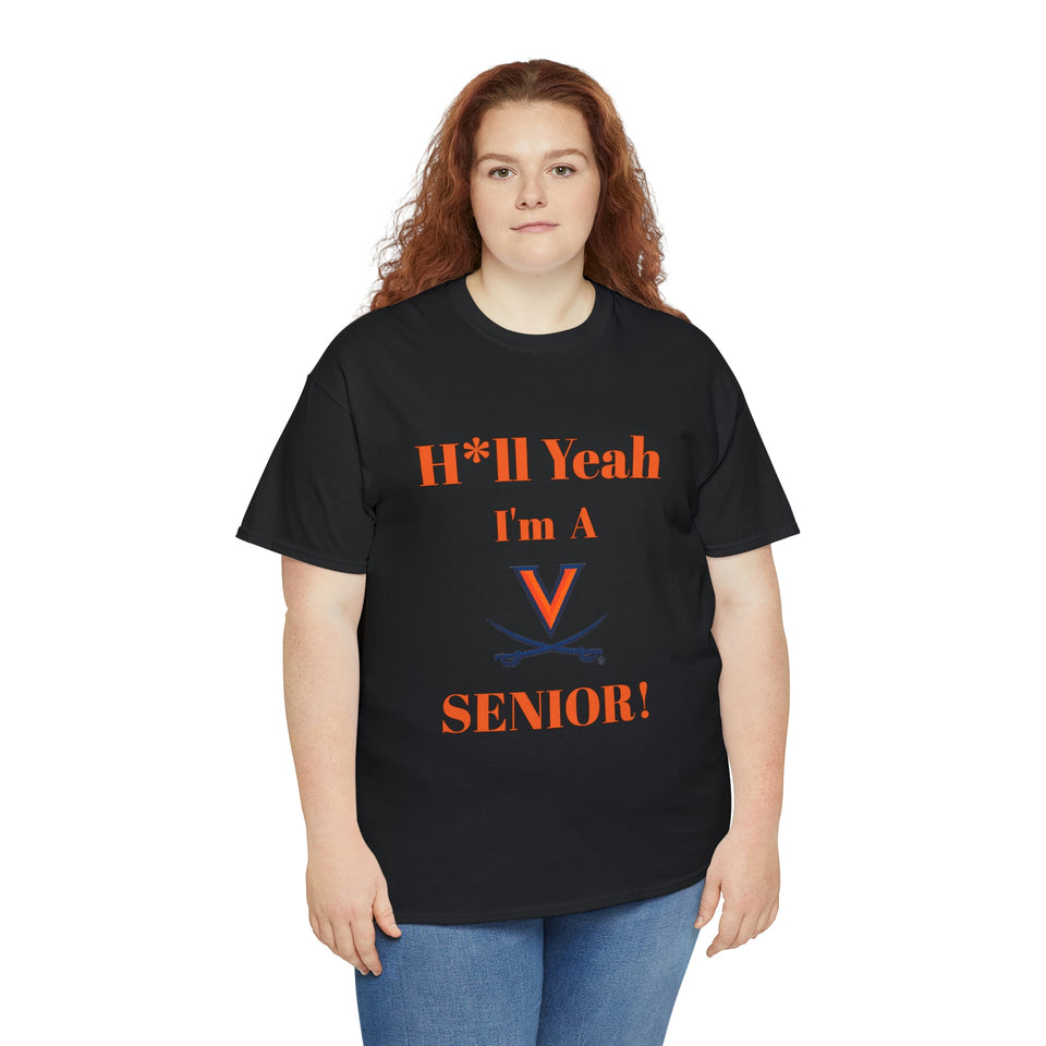 H*ll Yeah! Virginia Cavaliers Senior Unisex Heavy Cotton Tee