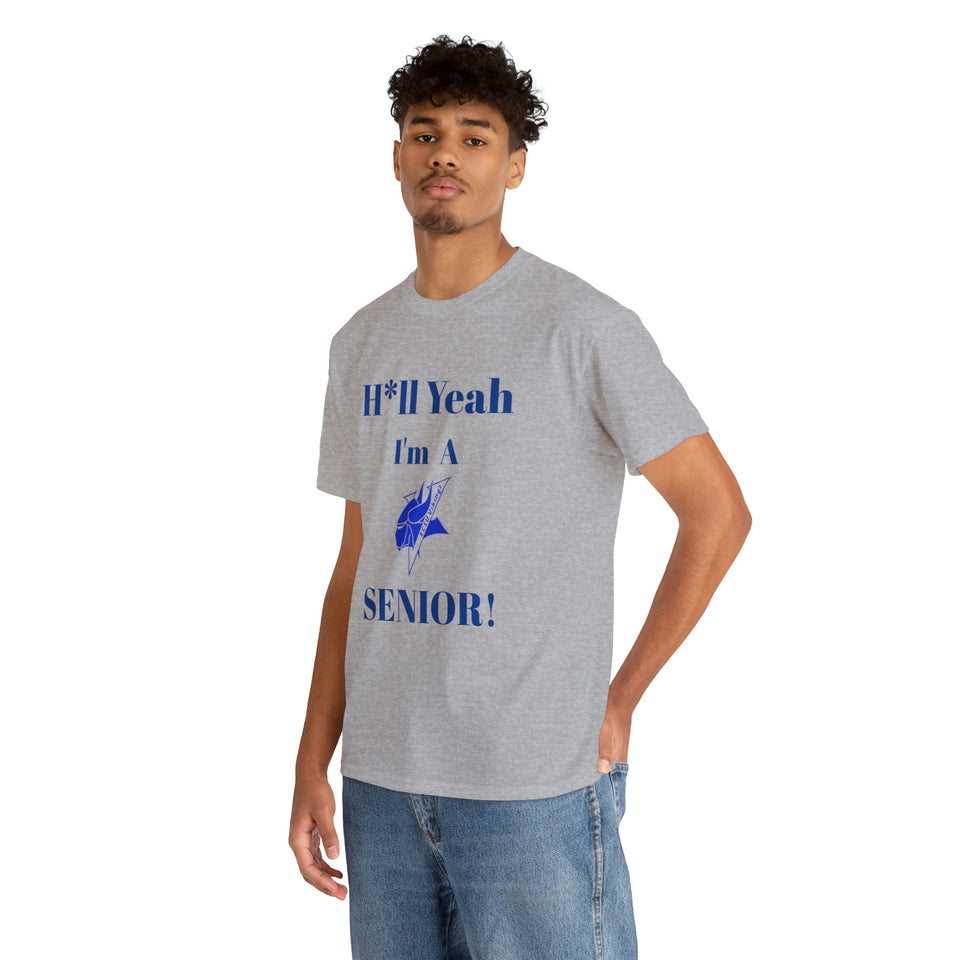 H*ll Yeah! Elizabeth City State Vikings Senior Unisex Heavy Cotton Tee