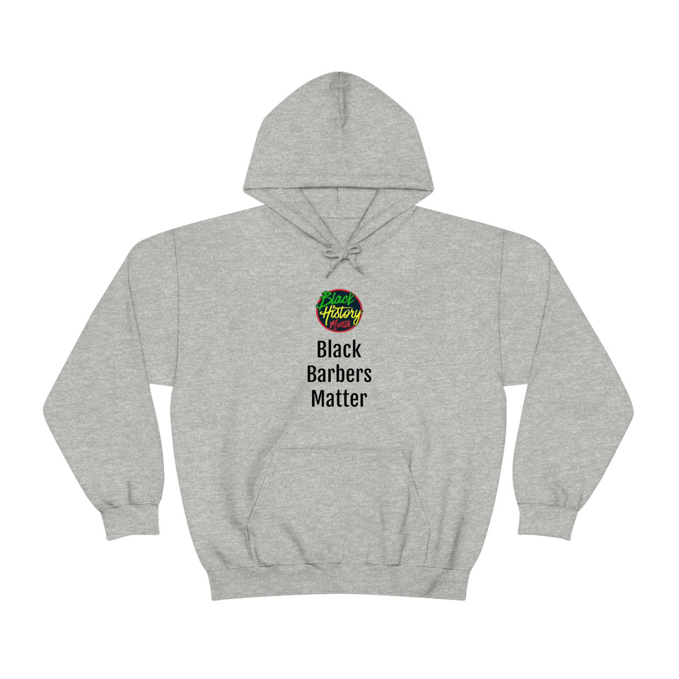 Black Barbers Matter Hooded Sweatshirt