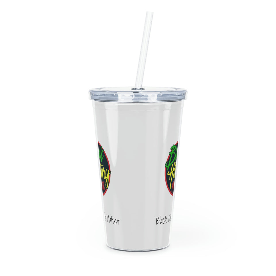 Black Chefs Matter Plastic Tumbler with Straw